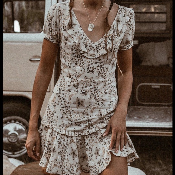 spell celestial mini dress